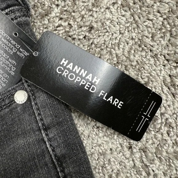 Liverpool Jeans Womens 16/33 Gray Cropped Flare Stretch Denim Chic NEW - Picture 9 of 16